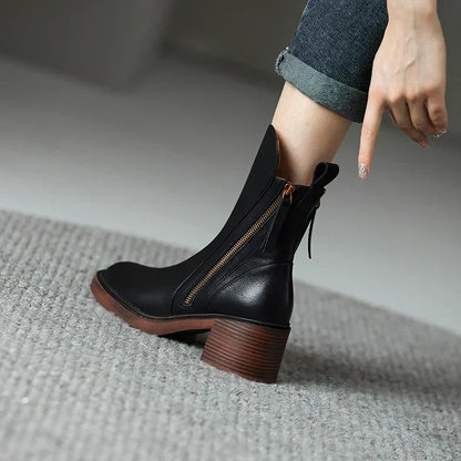 Lena – Leather Ankle Boots