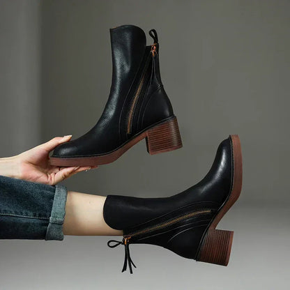 Lena – Leather Ankle Boots