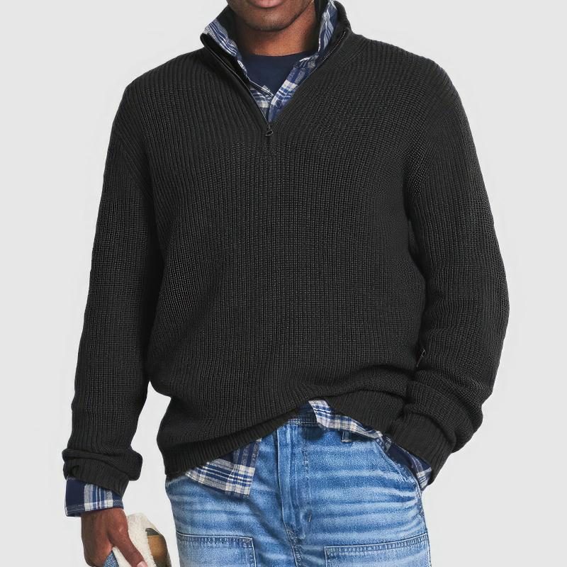 Finn | Men's Knit Sweater with Zipper