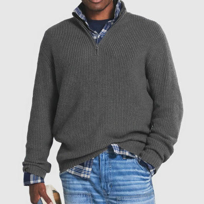 Finn | Men's Knit Sweater with Zipper