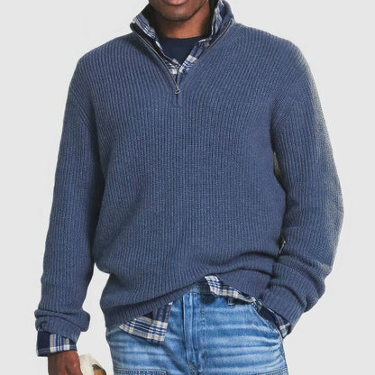 Finn | Men's Knit Sweater with Zipper