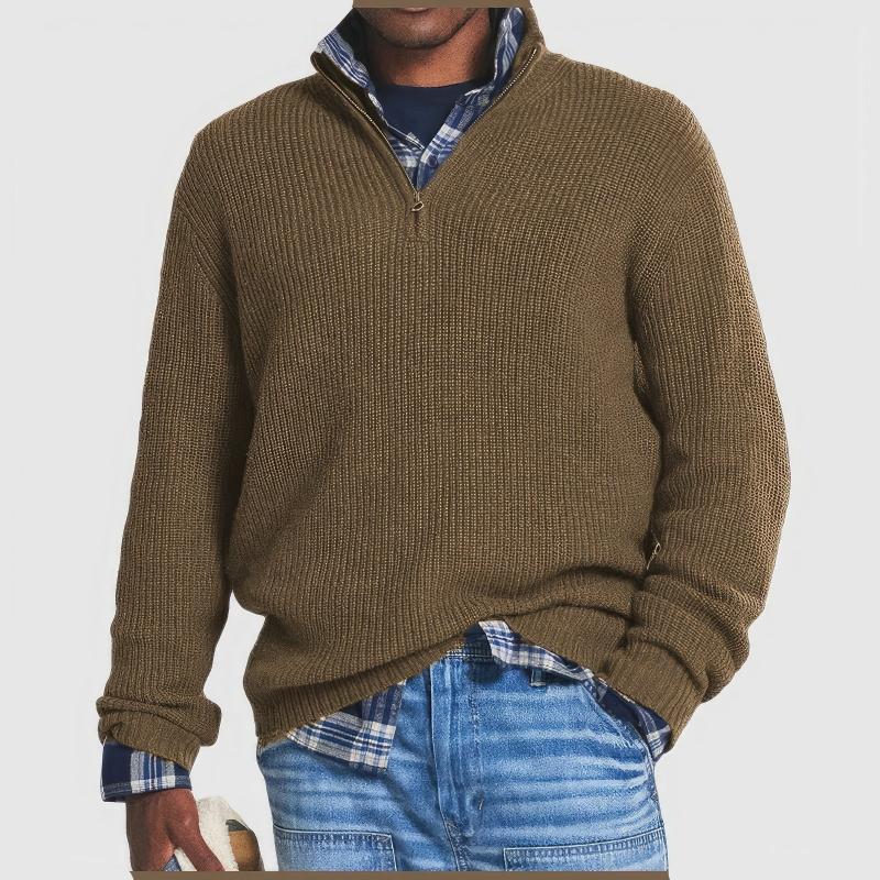 Finn | Men's Knit Sweater with Zipper